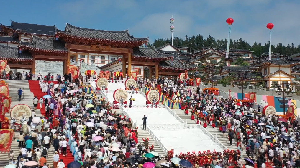 吉林延边海兰台朝鲜族民俗度假区开园迎客